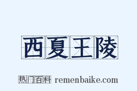 西夏王陵是什么意思的图片